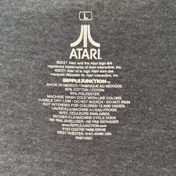 Vintage Men's Blue Atari T-Shirt - Picture 4 of 4